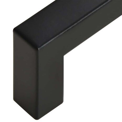 Handvatten 10 st 96 mm roestvrij staal zwart 9