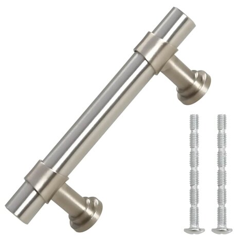 Handvatten 10 st 64 mm roestvrij staal zilverkleurig 3