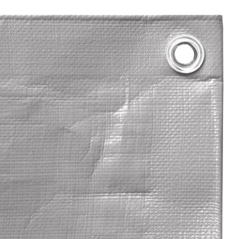 Dekzeil 260 g/m² 3x6 m HDPE grijs 4