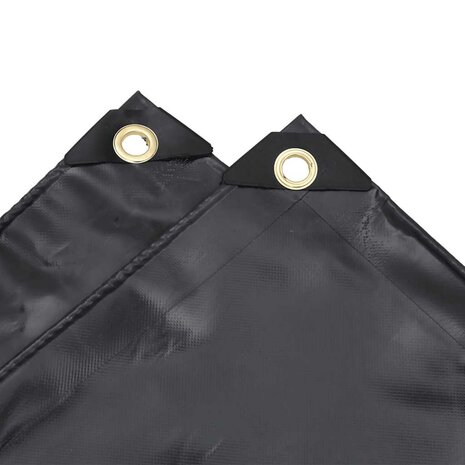 Dekzeil 650 g/m² 1x2,5 m zwart 5