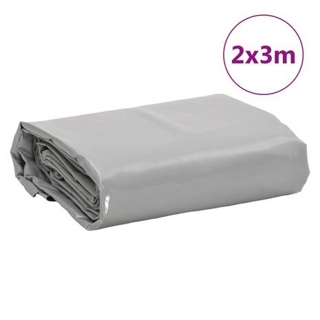 Dekzeil 650 g/m² 2x3 m grijs 8