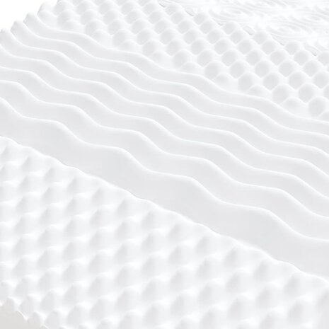 Schuimmatras 7 zones hardheid 20 ILD 100x200 cm wit 5