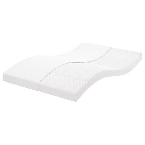 Schuimmatras 7 zones hardheid 20 ILD 140x190 cm wit 1