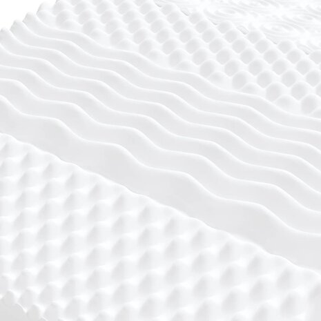Schuimmatras 7 zones hardheid 20 ILD 180x200 cm wit 5