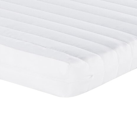 Schuimmatrassen 2 st 7 zones hardheid 20 ILD 90x190 cm wit 8