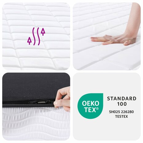 Schuimmatras middelzacht 90x200 cm 8