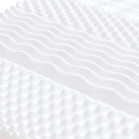 Schuimmatras 7 zones hardheid 20 ILD 160x210 cm wit 5