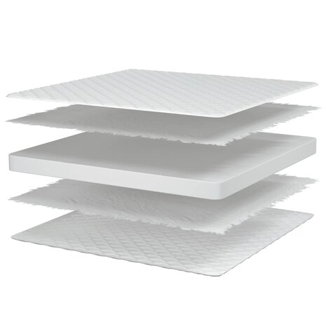 Traagschuimmatras 100x200x17 cm wit 7