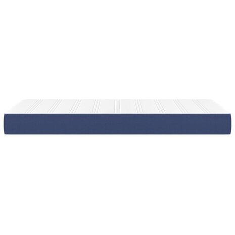 Pocketveringmatras 90x190x20 cm stof blauw 4