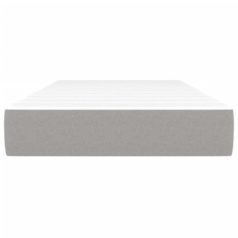 Pocketveringmatras 90x200x20 cm stof lichtgrijs 3