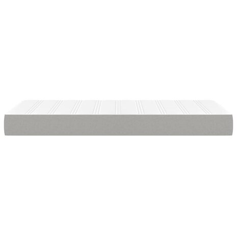 Pocketveringmatras 90x200x20 cm stof lichtgrijs 4