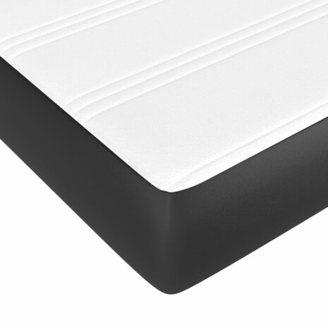 Pocketveringmatras 100x200x20 cm kunstleer zwart 5