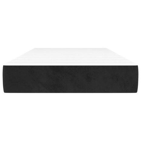 Pocketveringmatras 100x200x20 cm fluweel zwart 3
