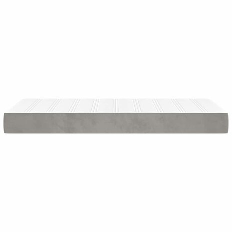 Pocketveringmatras voor kinderen 80x160 cm fluweel lichtgrijs 4