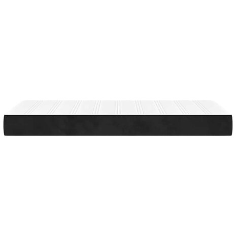 Pocketveringmatras 80x220x20 cm fluweel zwart 4