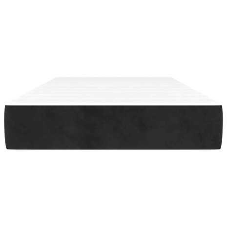 Pocketveringmatras 100x220x20 cm fluweel zwart 3