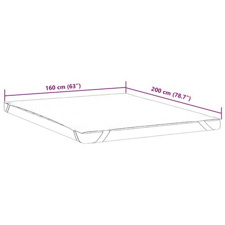 Matrasbeschermer waterdicht 160x200 cm wit 7