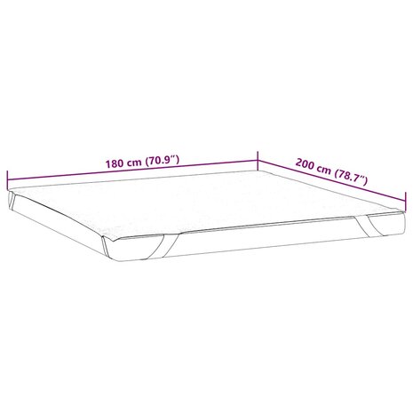 Matrasbeschermer waterdicht 180x200 cm wit 7