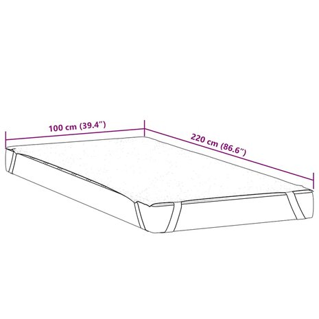 Matrasbeschermer waterdicht 100x220 cm wit 7