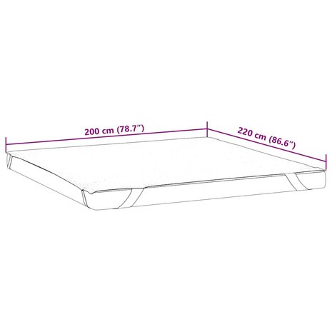 Matrasbeschermer waterdicht 200x220 cm wit 7