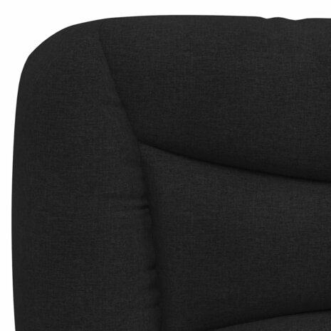 Hoofdbordkussen 80 cm stof zwart 8