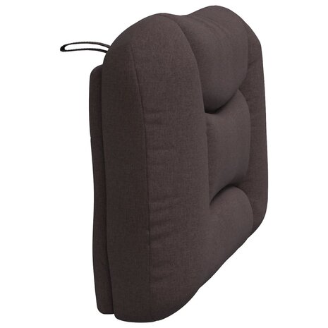 Hoofdbordkussen 80 cm stof donkerbruin 6