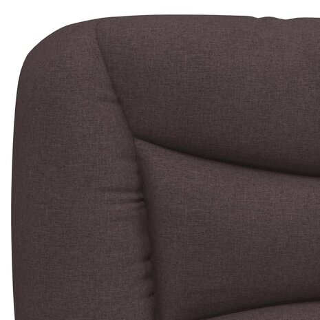 Hoofdbordkussen 80 cm stof donkerbruin 8