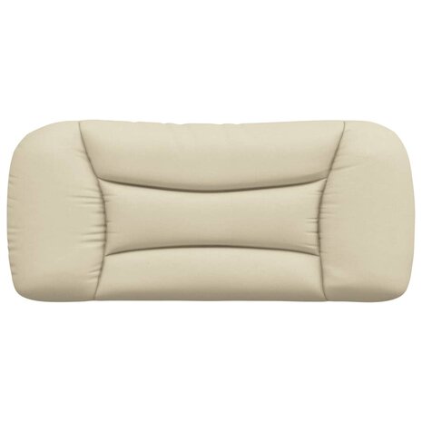 Hoofdbordkussen 80 cm stof crèmekleurig 5