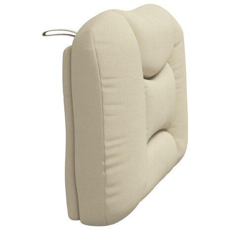 Hoofdbordkussen 80 cm stof crèmekleurig 6