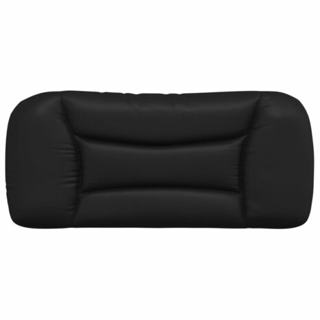 Hoofdbordkussen 80 cm kunstleer zwart 5