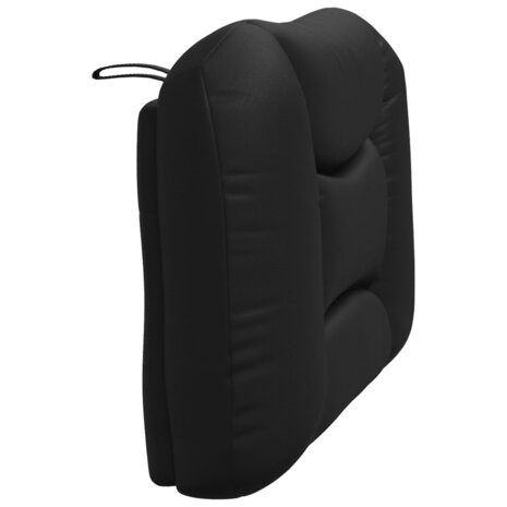 Hoofdbordkussen 80 cm kunstleer zwart 6