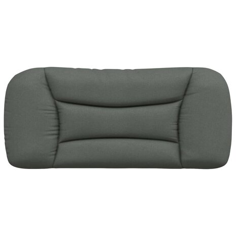 Hoofdbordkussen 90 cm stof donkergrijs 5