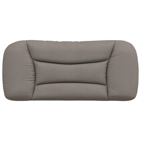 Hoofdbordkussen 90 cm stof taupe 5
