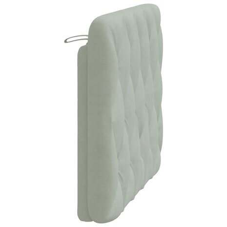 Hoofdbordkussen 100 cm velvet lichtgrijs 6