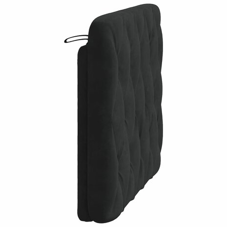 Hoofdbordkussen 100 cm fluweel zwart 6