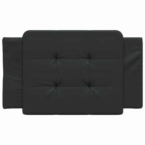 Hoofdbordkussen 80 cm kunstleer zwart 4