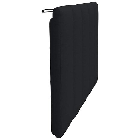 Hoofdbordkussen 80 cm stof zwart 5