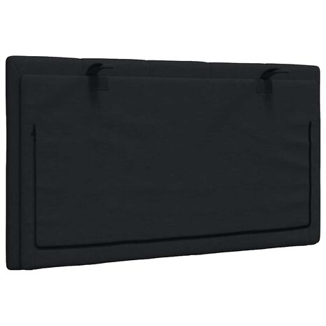 Hoofdbordkussen 80 cm stof zwart 6