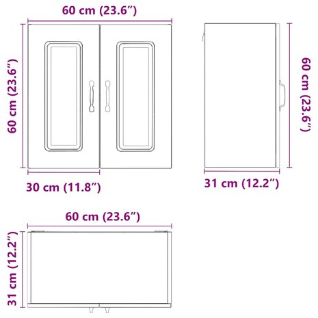 Hoofdbordkussen 80 cm stof zwart 9