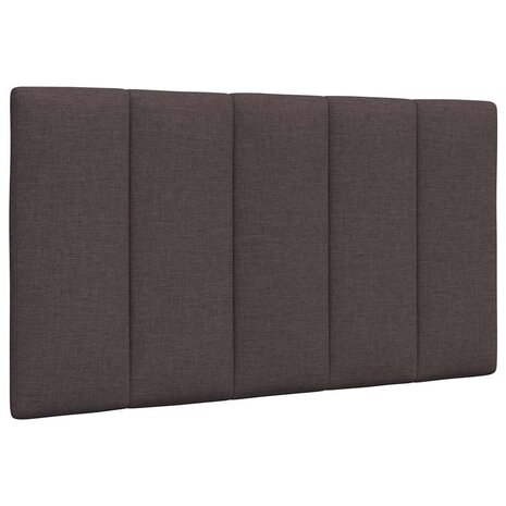 Hoofdbordkussen 80 cm stof donkerbruin 1