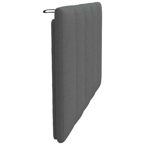 Hoofdbordkussen 90 cm stof donkergrijs 5