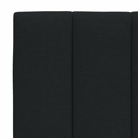 Hoofdbordkussen 90 cm stof zwart 6