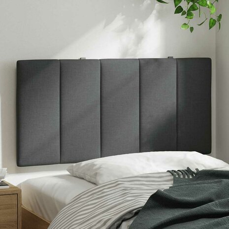 Hoofdbordkussen 100 cm stof donkergrijs 3