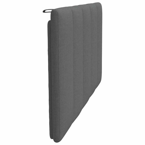 Hoofdbordkussen 100 cm stof donkergrijs 5