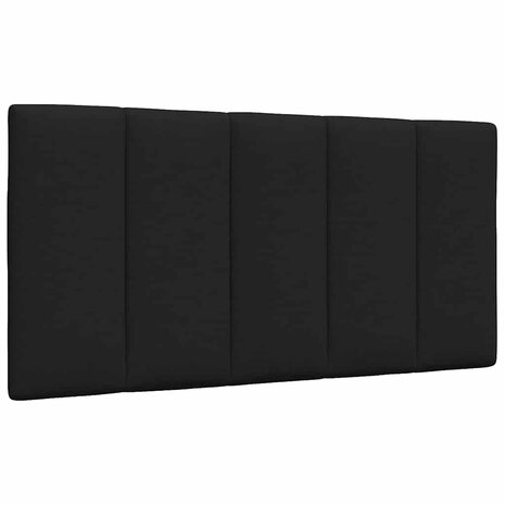 Hoofdbordkussen 100 cm stof zwart 1