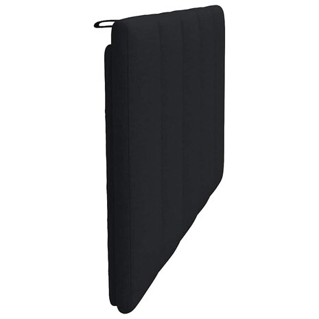 Hoofdbordkussen 100 cm stof zwart 5