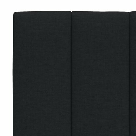 Hoofdbordkussen 100 cm stof zwart 7