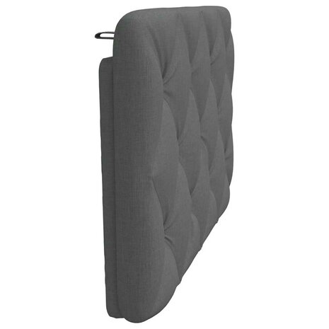Hoofdbordkussen 80 cm stof donkergrijs 5