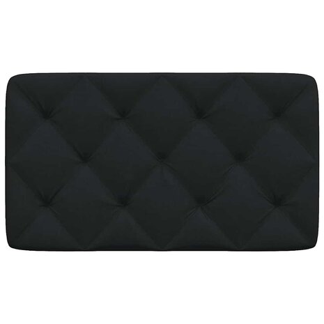 Hoofdbordkussen 80 cm stof zwart 4