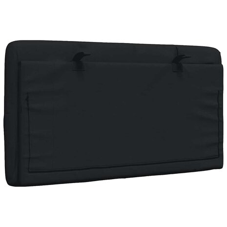 Hoofdbordkussen 80 cm stof zwart 6